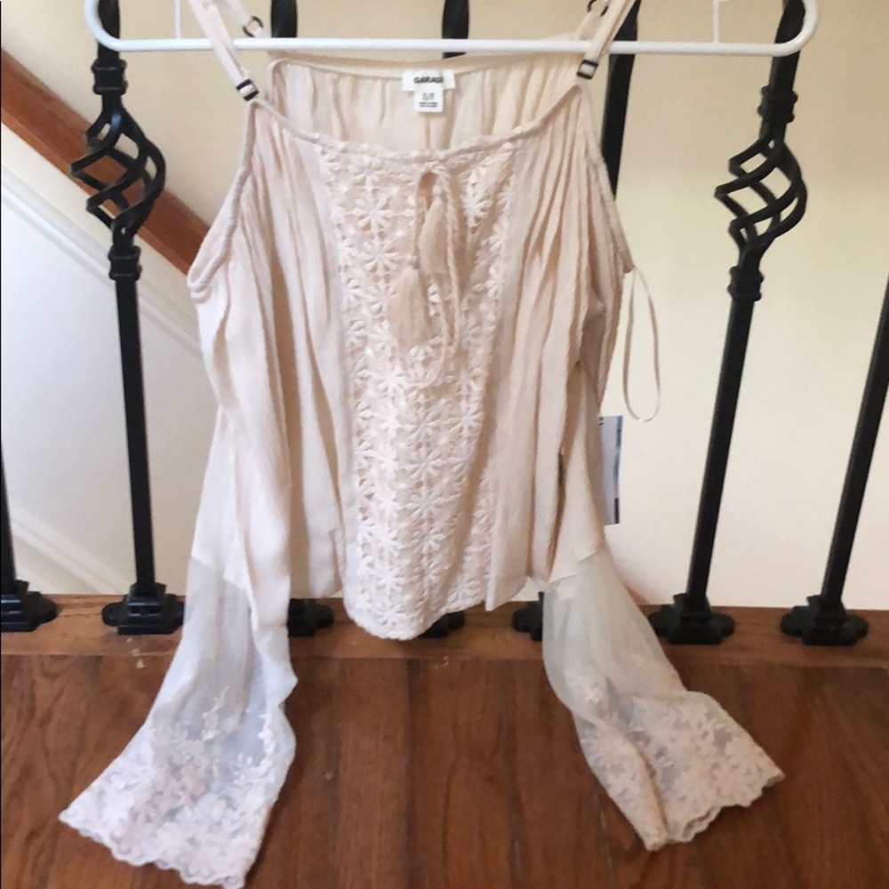 Nude Garage Off Shoulder Top